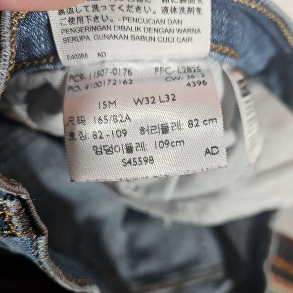 Levis 524 Too Superlow Jeans Womens 32x32* Blue Medium Wash Low Rise Bootcut - Picture 6 of 11